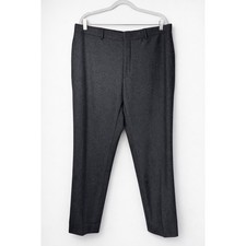 Polo Ralph Lauren Preston Wool Dress Pants Mens 38x31 Charcoal Made In Italy