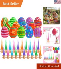 24Pcs Prefilled Easter Eggs with Mini Toys  Filled Plastic Easter Eggs with Vi...
