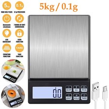 Rechargeable Digital Kitchen Scale 5Kg/0.1g Diyife Food Scale, High Precision