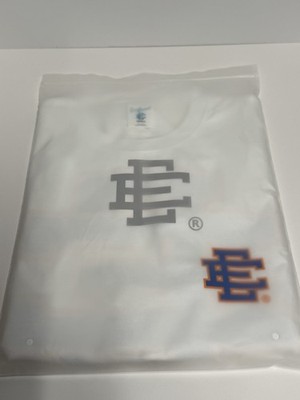 Eric Emanuel EE Long Sleeve Blue/Orange EE White Size Small NWT W/ Receipt