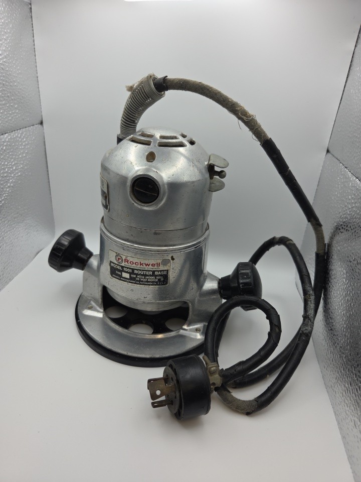 Rockwell Heavy Duty Router Motor 1001 And 1002 Base Vintage USA