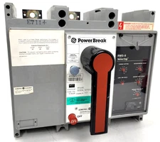 TP88SS GE Power Break 600 Amp Circuit Breaker TS20LIG Trip TRS8B600 Rating Plug