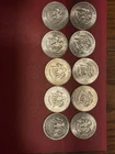 Lot Of 10 - Kennedy Half Dollars - 90% Silver  - 1964