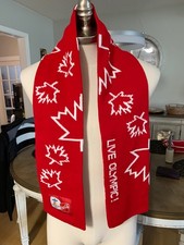 Team Canada 2010 Vancouver Olympics Coca Cola Live Olympic! Partnered Scarf