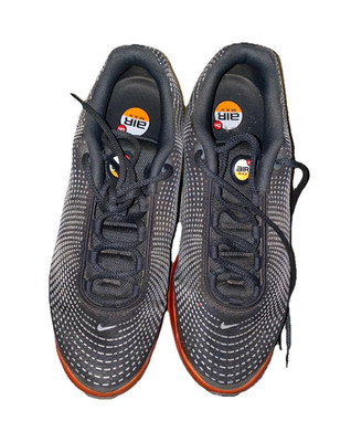 Nike Air Max DN Dark Smoke Grey Salsa Red Men s Low Top Mesh Sneakers HJ6695-001