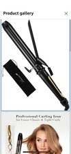 Lanvier Professional 1.25 Ceramic Curling Iron Fast Heat 450 F Auto Shut