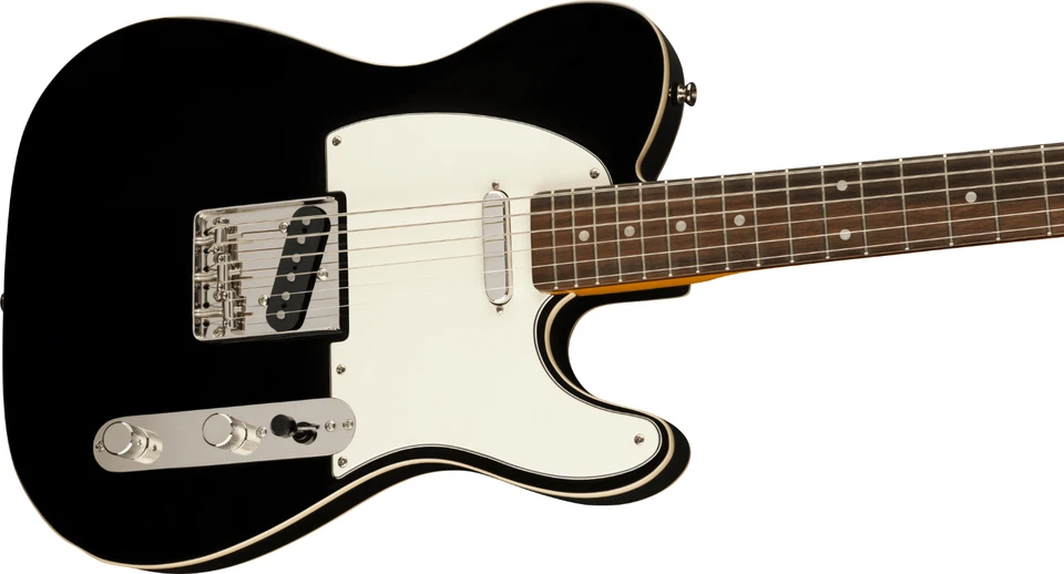 Fender Squier Classic Vibe Barítono Personalizado Tele, Diapasón Laurel, Negro Foto 4 de 4
