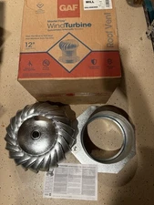 NOS MASTERFLOW GIC12 GAF 12” WINDTURBINE GALVANIZED INTERNALLY BALANCED [9487]