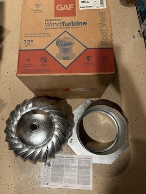 NOS MASTERFLOW GIC12 GAF 12  WINDTURBINE GALVANIZED INTERNALLY BALANCED [9487]