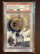 2020 Topps Update #TBC-MM Manny Machado Baseball Coin Cards PSA 8