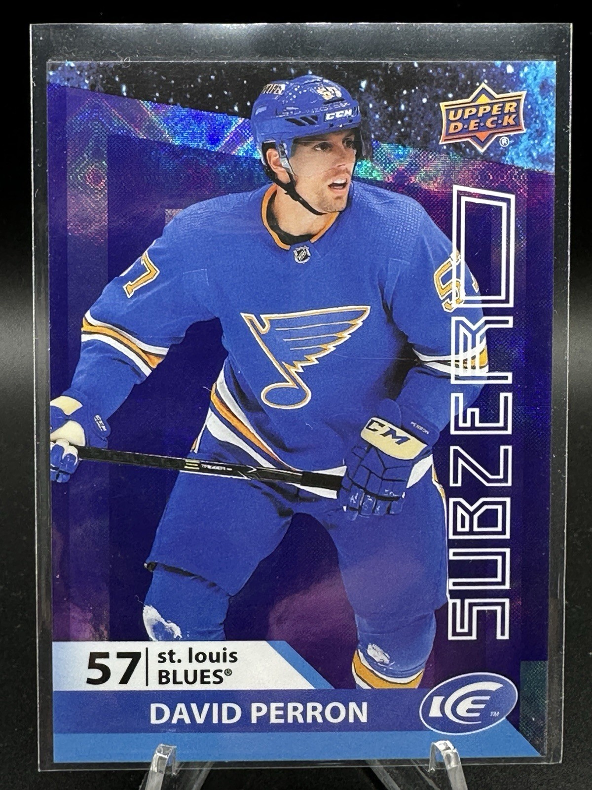2021-22 Upper Deck Ice Sub Zero David Perron #SZ-20
