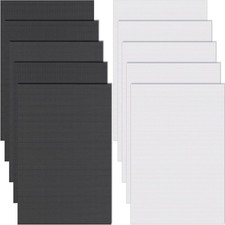 10 Sheets Waterproof PVC Eye Mesh for Fursuit Cosplay Props - Black  White