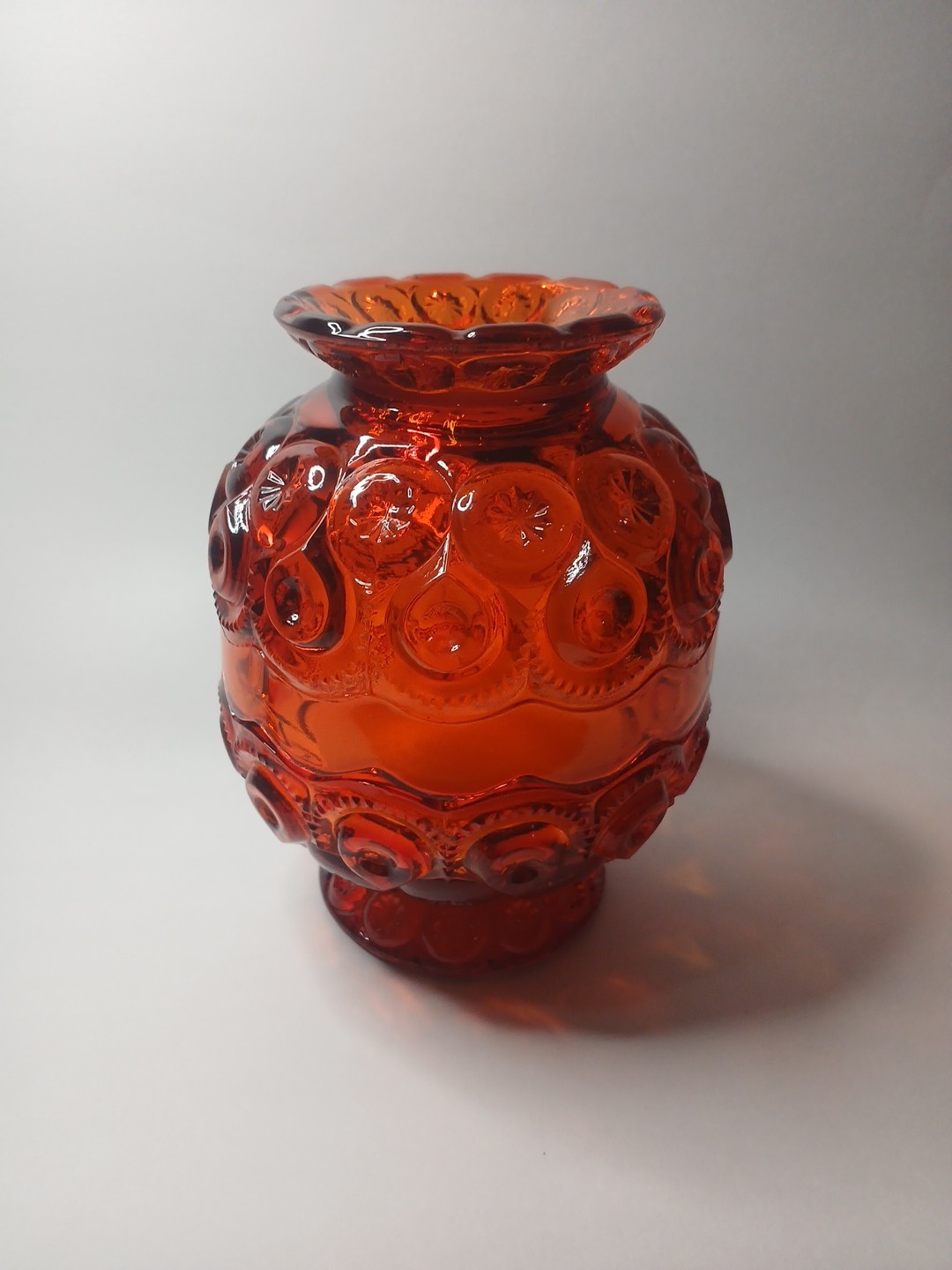 Le smith moon and stars Fairy Lamp Amberina mismatch. Beautiful Details,Color 