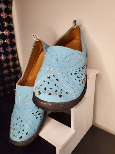 Taille Chaussures à enfiler Christian Dior J’Adior 9/10 turquoise avec poignée caoutchouc souple