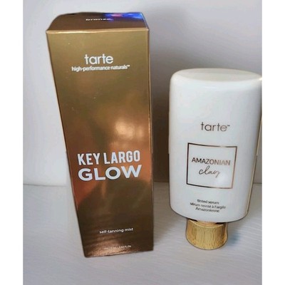 TARTE ~ KEY LARGO GLOW BODY OIL ~ BRONZE GLOW AND Amazonian Clay Tinted Serum