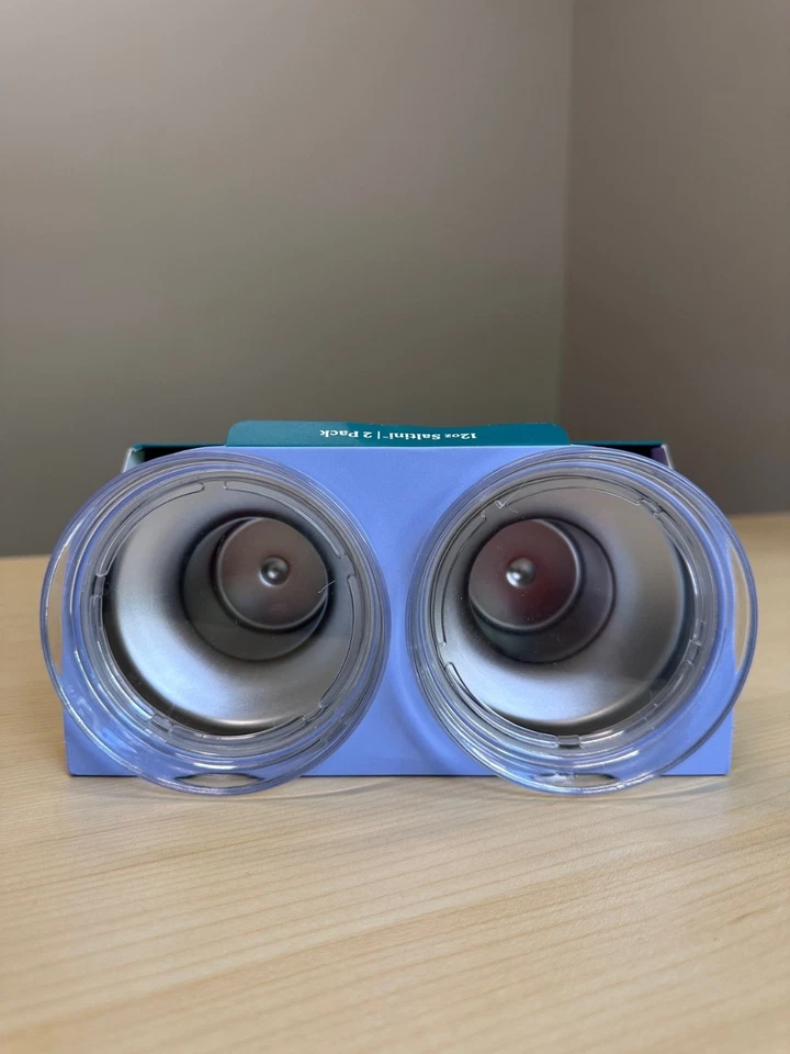 Juego de 2 Vasos Saltini por Reducir 12 OZ Cóctel 360° Sal y Bebo Tapa Salable Foto 4 de 4