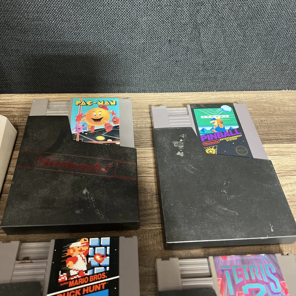 Nintendo NES Super Mario Bros Duck Hunt/Advantage & Zapper Gun Pac-Man Tetris2 - Image 3 of 4