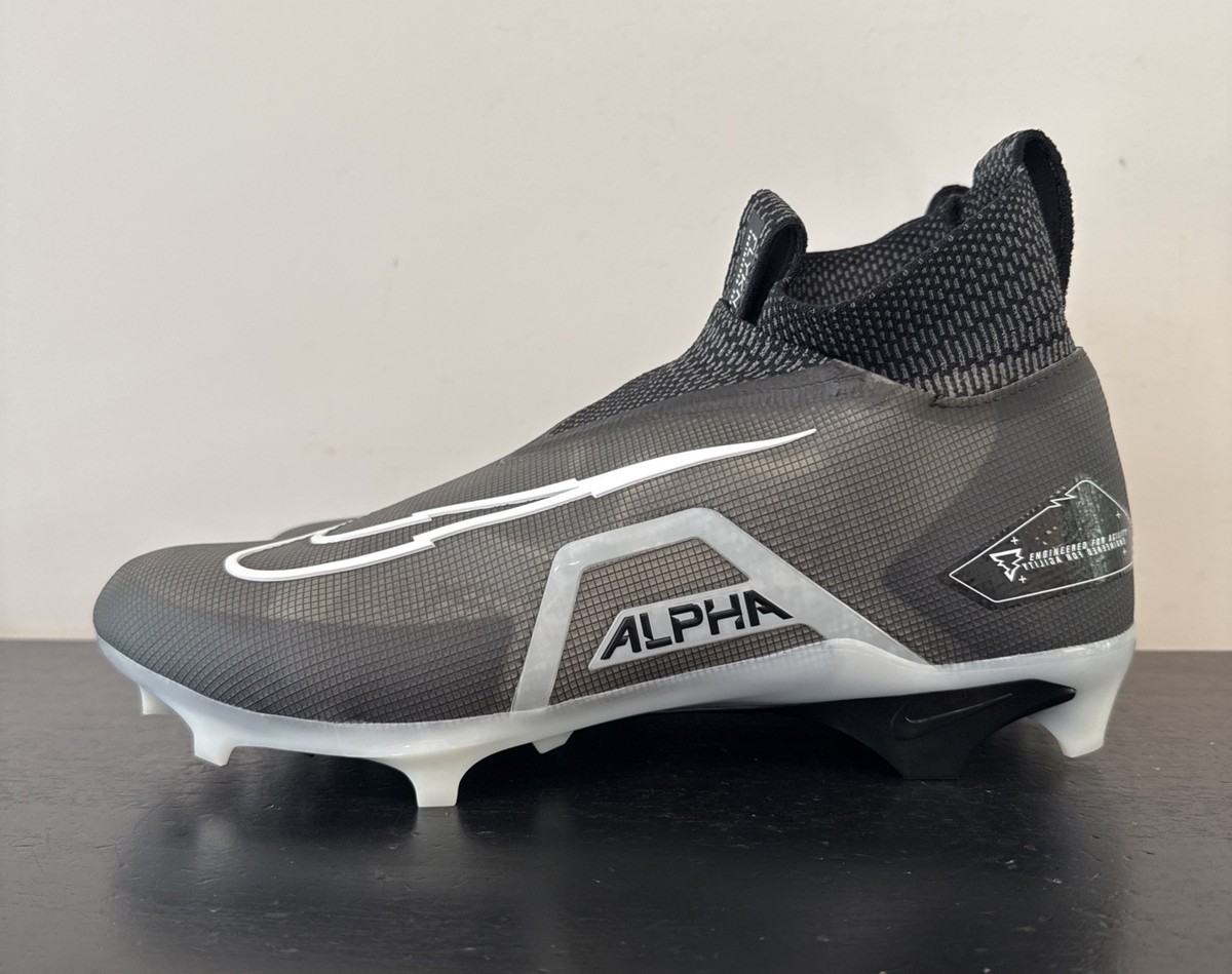 Size 13 WIDE Nike Alpha Menace Elite Football Cleats Black DH1350-001  NEW