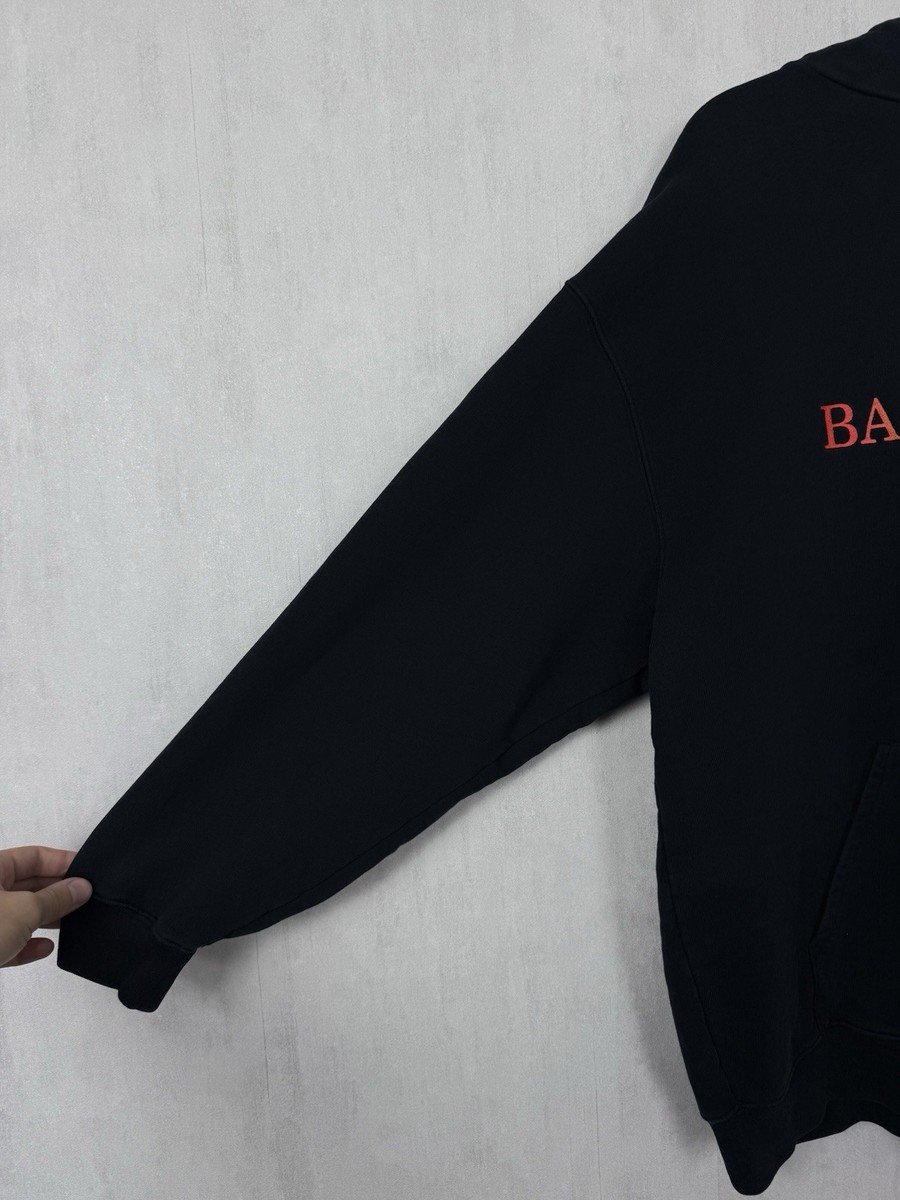 Balenciaga Rainbow Hoodie Crest Logo Embroidered Size M | eBay