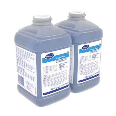 2 Diversey Virex Plus 45 One-Step Disinfectant & Deodorant 2.5L J-Fill 101102926