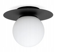 Deckenleuchte Schlafzimmer Glas Schwarz Weiß E27 B:75 Cm Deckenlampe Wohnzimmer