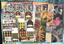 Rug Hooking Pattern Magazine Lot 2008 5 Issues Full Year Ideas