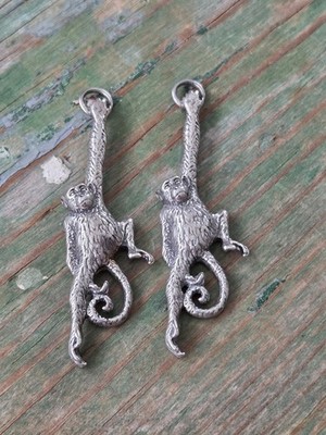 Sterling Silber 925 Schube kurioser hängender Affe Ohrhänger JACKEN