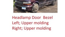 Headlamp Door Bezel For Chrysler Town Country Dodge Caravan Plymouth 1991-95