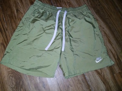 Nike Mens NSW Woven Flow Essential Shorts  Oil Green Small S 