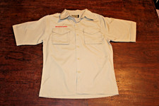 Boy Scouts of America BSA Youth Shirt Tan Large Plain No Patches Short Sleeve