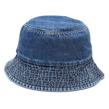 Unisex Cotton Packable Denim Bucket Hat Beach Sun Hat For Men Women 1 PC