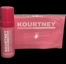 Kourtney Keller Instant Self-Tan Mousse  With Applicator Mitt NEW