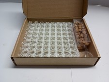100 Mini Glass Bottles Vials 1ml with Cork Stoppers Small Jars DIY Crafts