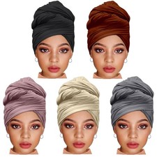 5pcs Muslim Women Hijab Long Headscarf Shawl Wrap Scarf Turban Scarves Headwrap