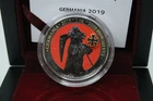 2019 Germania 5 Mark Iron Cross 1 Oz Silver Coin Box w/COA