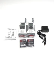Lot of 2 Motorola T260 Talkabout Two-Way Radios Pack w/ Charger & Batteries