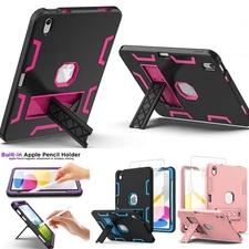 For iPad (A16) 2025/ iPad 10th Gen Case Heavy Duty Rugged Shockproof Stand Cover