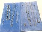 Mixed Lot OF 8  Vtg GOLD/ SILVER TONE necklaces, CHAIN, NAPIER, MONET, TRIFARI
