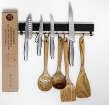 Premium Magnetic Knife Holder for Refrigerator with Hooks 16 Inch Professio...
