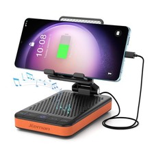 JTEMAN Bluetooth Speaker Phone Stand with Charging Function,Portable Foldable...
