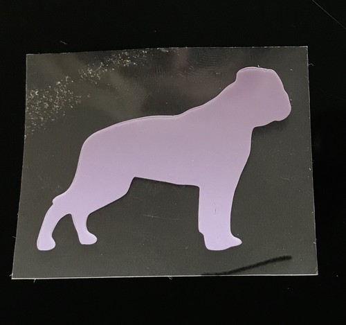 American Bulldog Dog Stickers Iron On Decals For Clothes T-Shirt 50mm x 2 - Picture 3 of 3