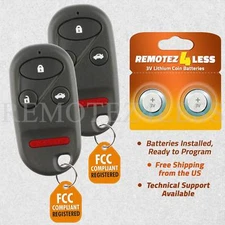 2 For 1998 1999 2000 2001 2002 Honda Accord Remote Car Keyless Entry Key Fob