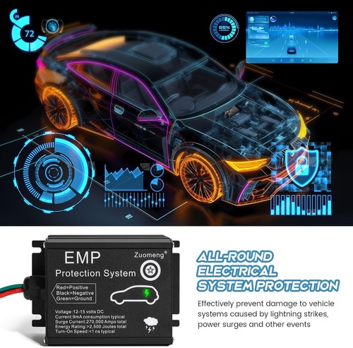 Zuomeng Vehicle EMP Protection, 12 Volt DC for Cars and Trucks, Lightning, So... - Picture 5 of 7