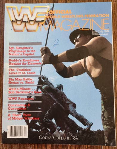 WWF Wrestling Magazin Juni/Juli 1984 Sgt Slaughter, Hulk Hogan, John Studd