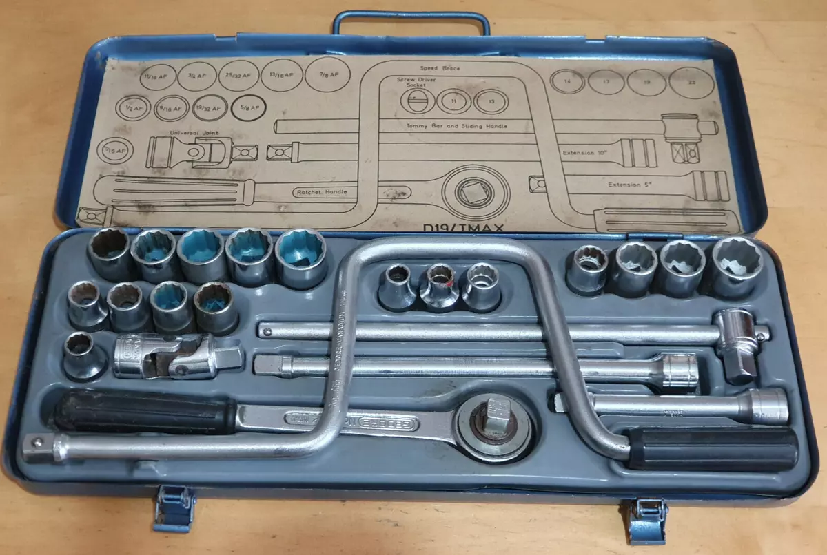 Vintage Gedore 23 Piece 1 2