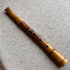 Japanese Instrument Shakuhachi 20inch vertical bamboo flute Ryufu Sign