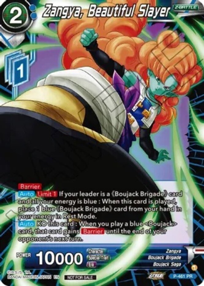 Zangya, Beautiful Slayer - P-461 - PR NM-Mint DBS Dragon