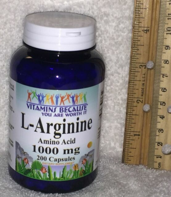 Reviews Larginine Form 1000mg 200 Capsules by Vitamins Because eBay