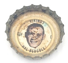 1960s Coca Cola Hal Bedsole C24 NFL Bottle Cap Coke Minnesota Vikings