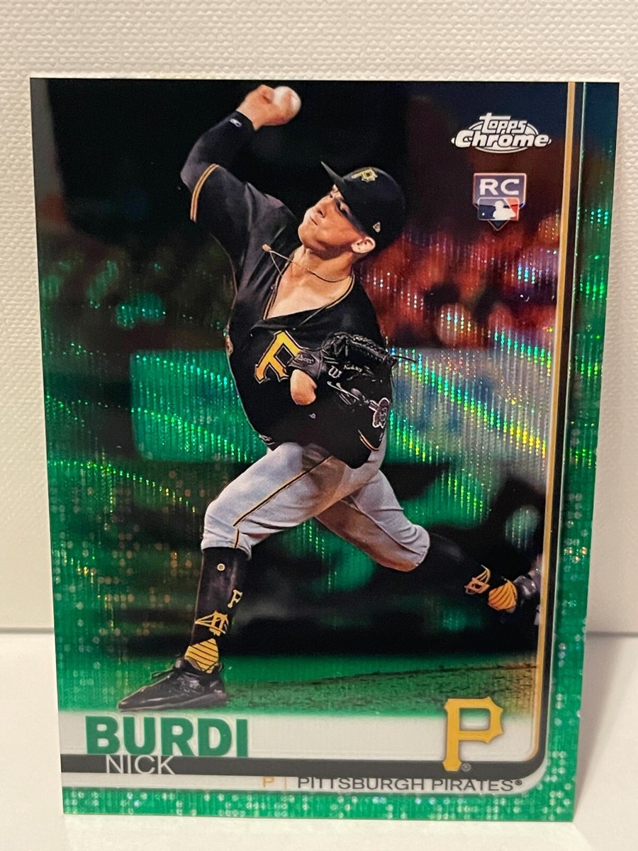 2019 Topps Chrome Rookie Green Wave Refractor Nick Burdi #126 02